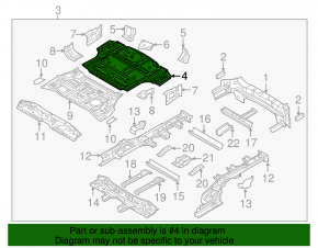 Trunk tray Kia Sorento 16-18 for 2 rows
