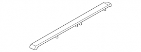 Nissan Murano z51 2009-2012 outer door sill trim, front left, chrome