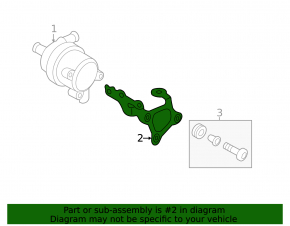 Bracket auxiliary cooling pump VW Touareg 11-17 3.6