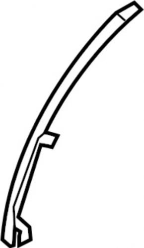 Rear left door glass guide Infiniti Q50 14-20