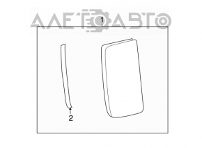 Rear left reflector for Subaru Outback 10-14