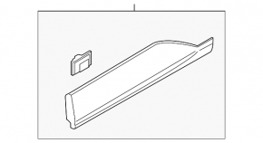 Hyundai Venue 20-25 lower rear right door trim