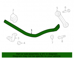 Front stabilizer Audi A4 B9 17-25