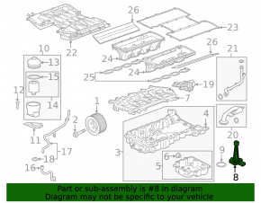 Oil Level Sensor Jaguar F-Pace X761 17-