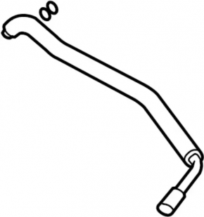 Air conditioning hose compressor-heater second Infiniti G25 G35 G37 4d 06-15
