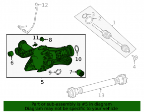 Mercedes X167 GLS 450 580 20-26 Front Gearbox