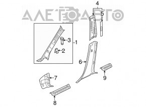 Door sill trim rear left Mazda3 MPS 09-13