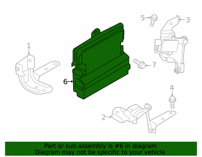 Rear Left Body Tilt Sensor Lincoln MKX 16-