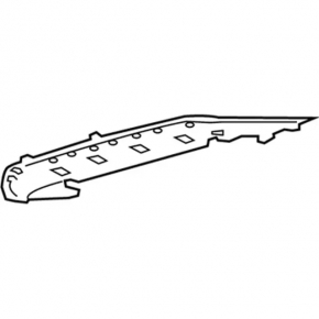 Lincoln MKX 16 Front Bumper Guard - Cracked, Scratched