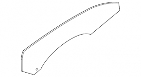 Glass door front left Ford Mustang mk6 15- coupe