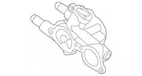 Thermostat housing Mitsubishi Outlander 14-20 2.4 with sensor