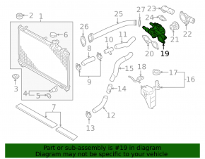 Thermostat housing Mitsubishi Outlander 14-20 2.4 with sensor