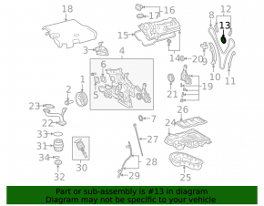 Camshaft Gear Intake Toyota Avalon 13-18 3.5 2GR-FE