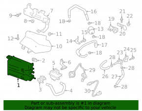 Infiniti QX50 19-25 Type 2 Carbon Canister Absorber Assembly