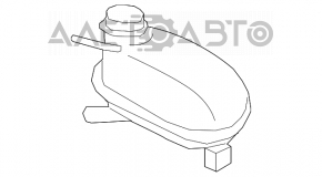 Expansion tank cooling Ford Escape MK3 17-19 rest 2.5, 2.0T, 1.5T