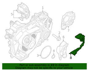 Soundproofing of automatic transmission BMW i3 14-20