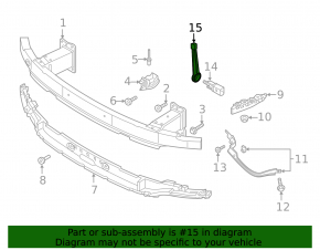 Bracket ambient air temperature sensor Audi A6 C8 19-