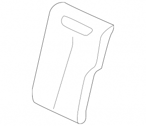 Rear seat backrest, 2nd row, left, BMW 3 F30 16-18, black leather