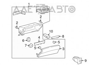 Glove box, glove compartment Lexus GS300 GS350 GS430 GS450h 06-09 gray