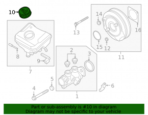 VW Jetta 19-26 Master Cylinder Reservoir Cap