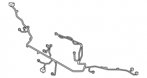 BMW X7 G07 19-22 front bumper wiring to the amplifier, shock sensors, signals, and blinds