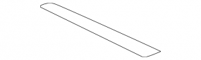 Dashboard cover right Subaru Outback 15-19 brown with chrome strip, scratches