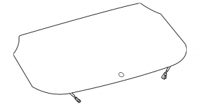 Rear glass of the trunk door Toyota Venza 21-