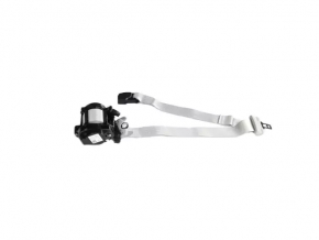 Jeep Cherokee KL 19-22 black passenger seat belt, broken pad mount