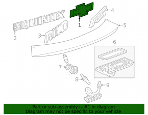 Chevrolet Equinox EV 24-26 tailgate emblem