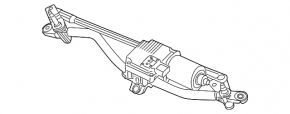 Windscreen wiper linkage with motor for Audi Q5 8R 09-17