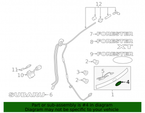 Subaru Forester 08-13 Tailgate Emblem