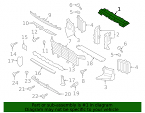 Upper radiator deflector Porsche Cayenne 19-23 3.0T