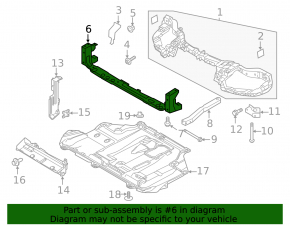 TV lower bar Ford Transit Connect MK2 13-
