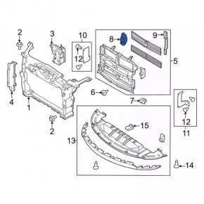 Motor actuator blinds Ford Focus mk3 11-18 2.0
