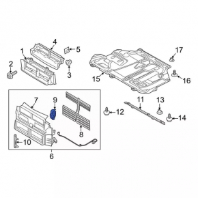Motor actuator blinds Ford Focus mk3 11-18 2.0