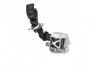 Driver's seat belt Ford Fiesta 11-19 black