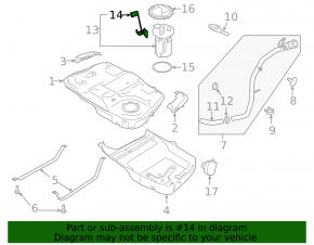Fuel level sensor Ford Fusion mk5 14-20 hybrid, plug-in