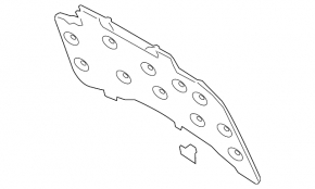 Lincoln MKZ 13-16 hood insulation torn, dented