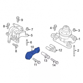 Lower automatic transmission support Ford Explorer 16-19
