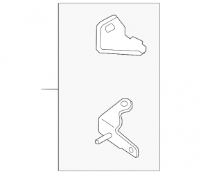 Door hinge upper rear left Ford Mustang Mach-E 21-23
