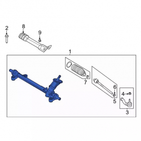 Steering rack Ford Bronco Sport 21-25