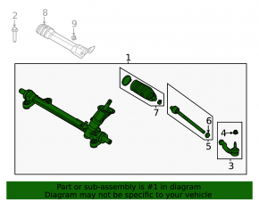 Steering rack Ford Bronco Sport 21-25