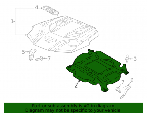 Engine Heat Shield Upper Audi Q5 80A 18-24 3.0T