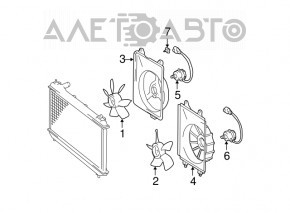 Left Cooling Fan Motor for Lexus RX300 98-03