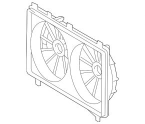 Lexus IS350 06-12 radiator shroud diffuser