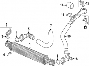 Upper left radiator mount Honda Civic XI FE/FL 22- 1.5T