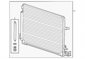 Cadillac ATS 13-19 air conditioner condenser radiator