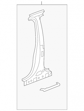 Body pillar central right Chevrolet Malibu 13-15