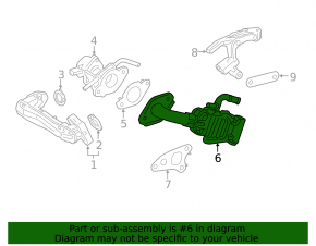 EGR valve cooler Lexus NX 22-25 Japan built