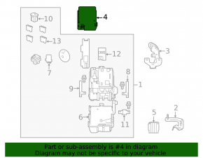 Honda Accord 16-17 Underhood Fuse Box Cover